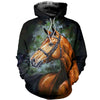 3D Printed Horse T Shirt Long sleeve Hoodie DT190505