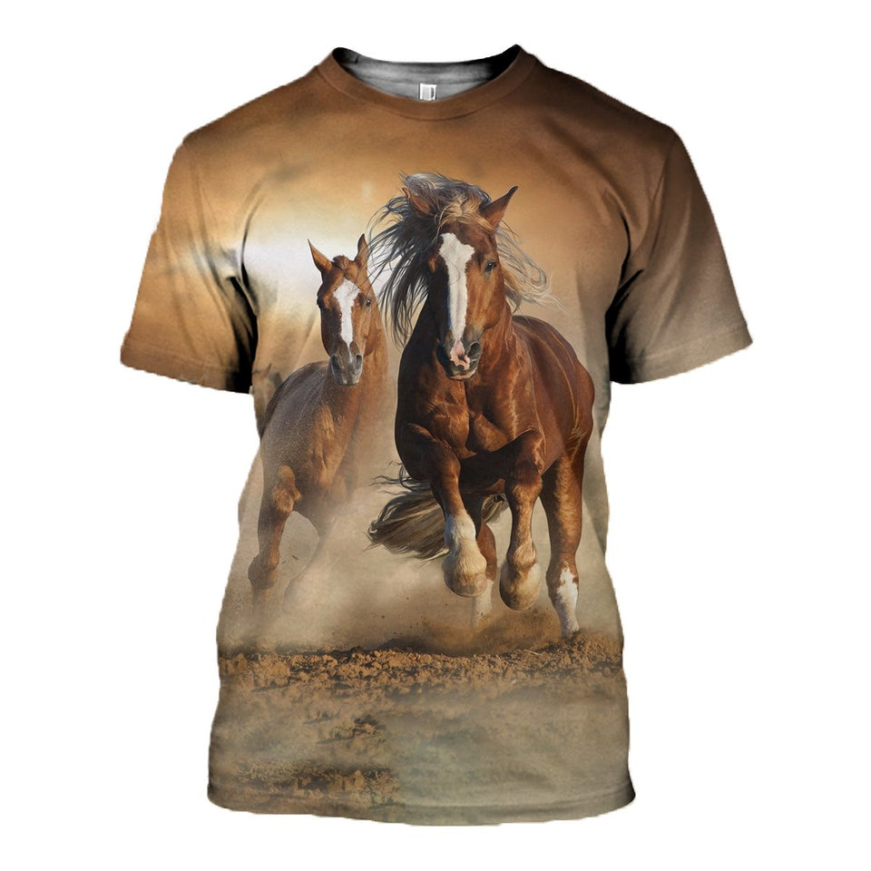 3D printed Horses Tops T-shirt Hoodie DT290606