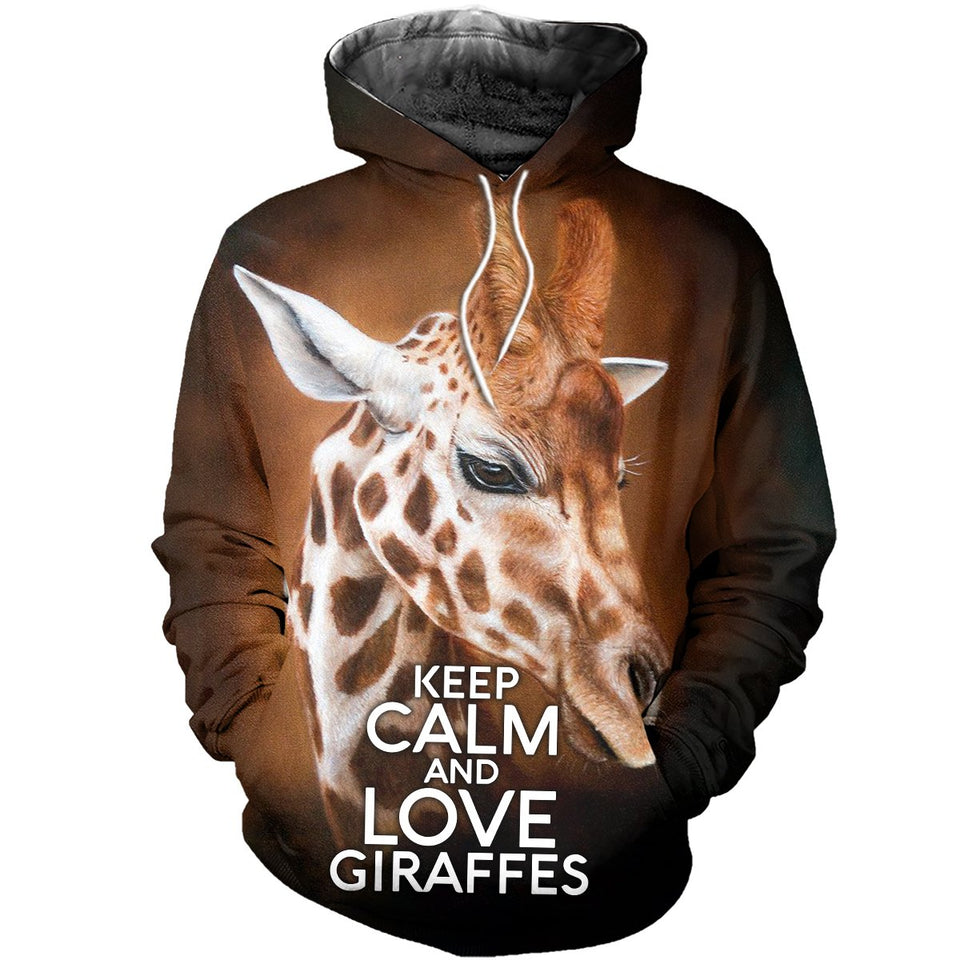 3D Printed Keep Calm and Love Giraffes Tops HD311001