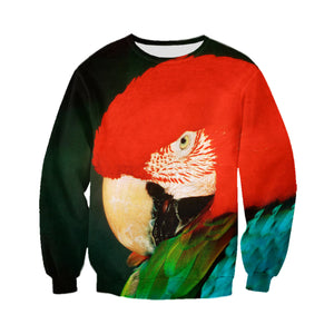3D Printed Macaw T Shirt Long sleeve Hoodie DT060616