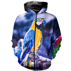 3D printed Macaw T-shirt Hoodie DT220702