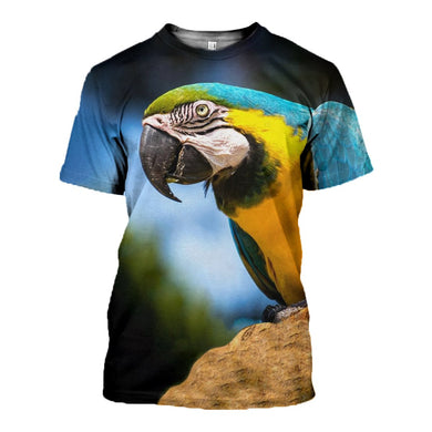 3D Printed Macaw T Shirt Long sleeve Hoodie DT270602