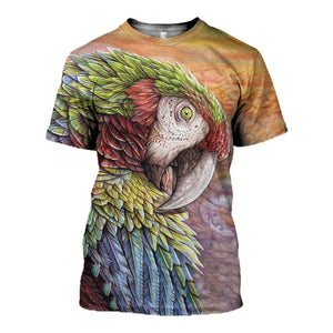 3D Printed Parrot T shirt Hoodie DT110507