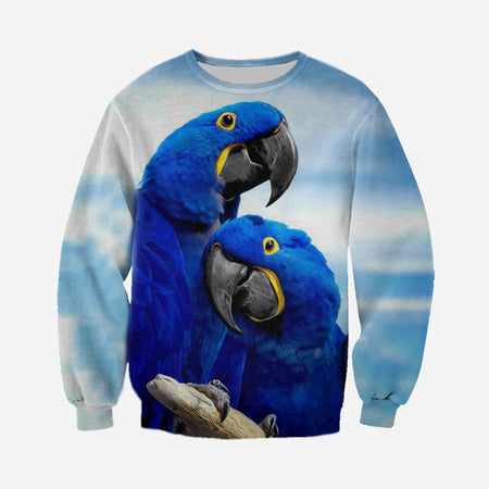 3D Printed Macaw Parrot T Shirt Long sleeve Hoodie DT140501