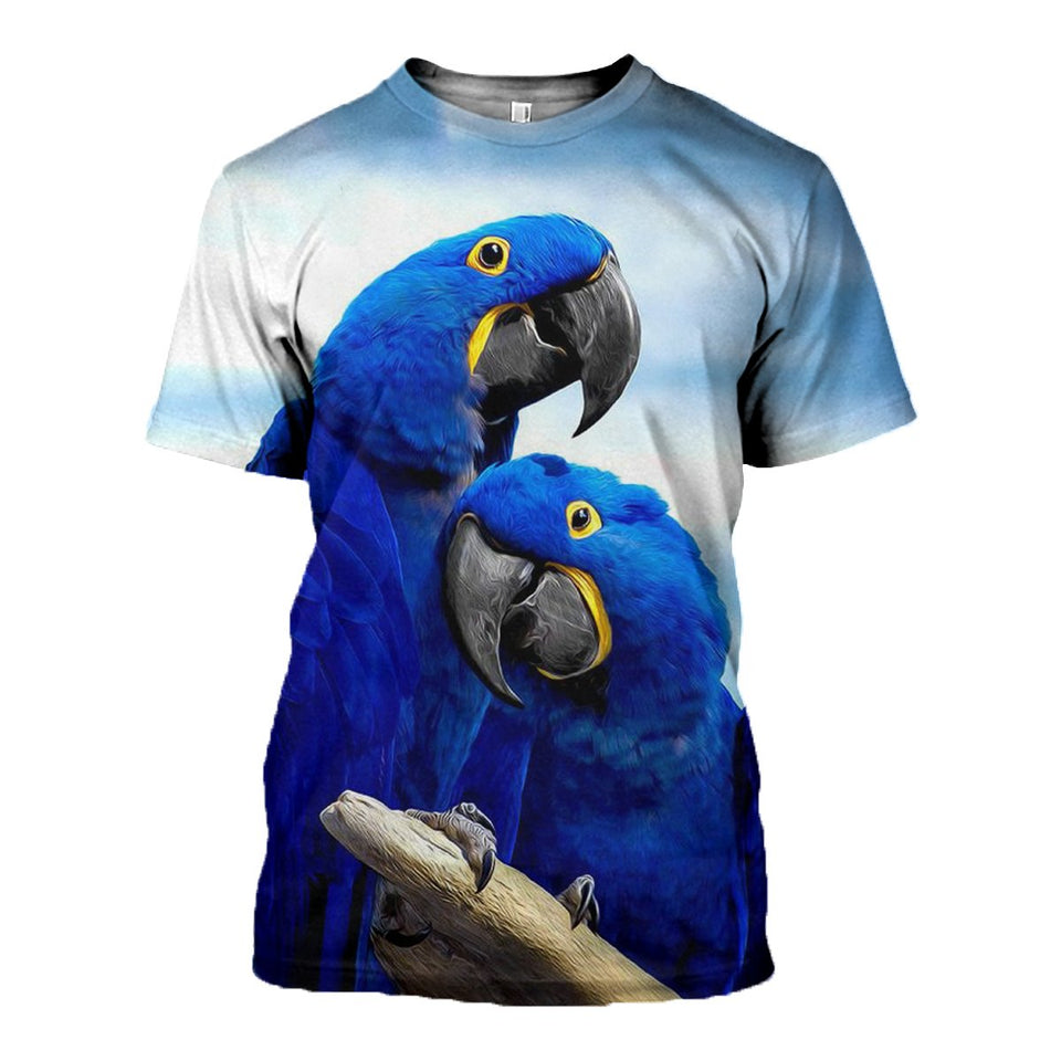 3D Printed Macaw Parrot T Shirt Long sleeve Hoodie DT140501