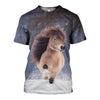 3D Printed Horse T Shirt Long sleeve Hoodie DT190506