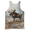 3D All Over Printed Moose Shirts And Shorts DT051104