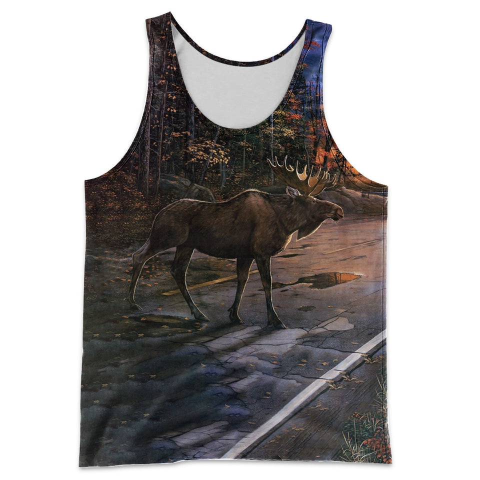3D All Over Printed Moose Shirts And Shorts DT091107