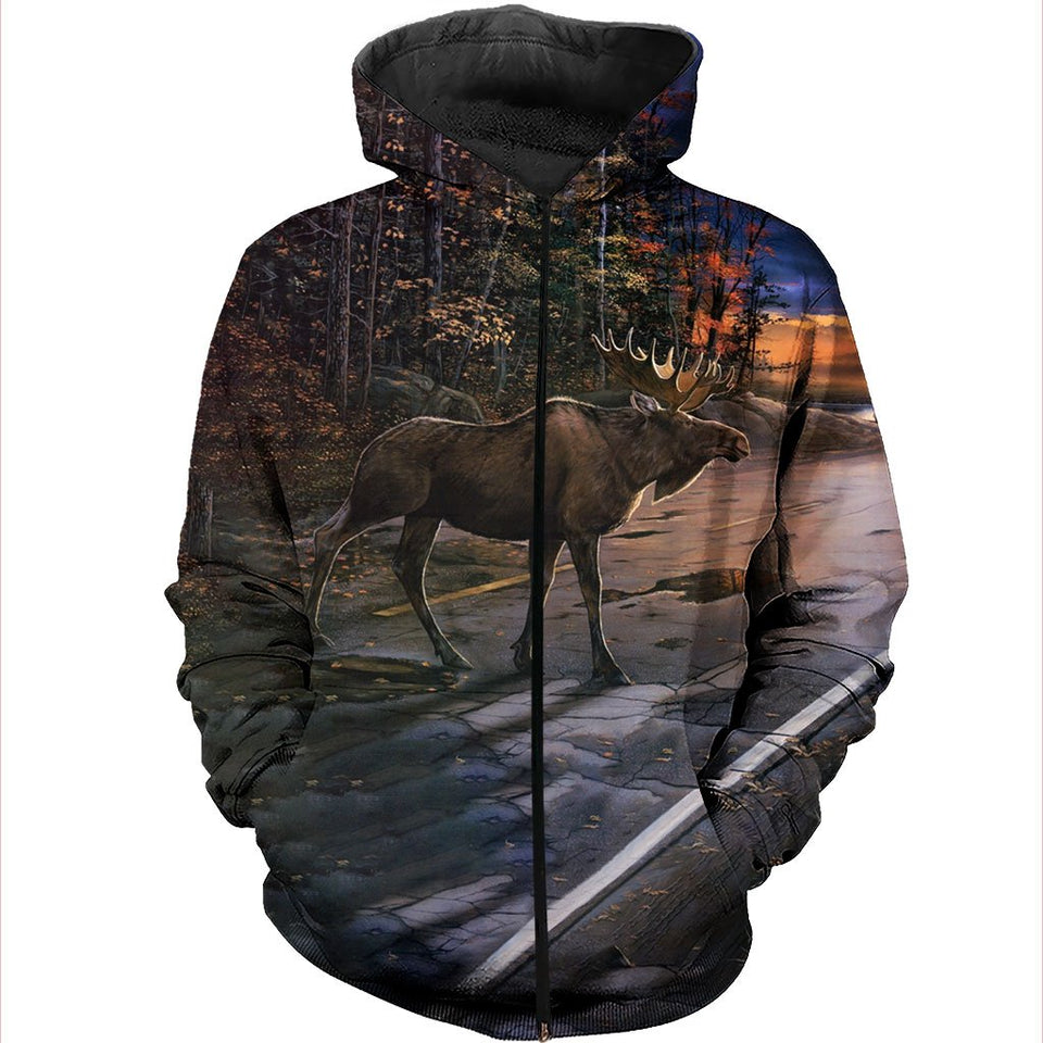 3D All Over Printed Moose Shirts And Shorts DT091107