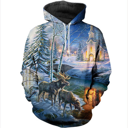 3D All Over Printed Moose Shirts And Shorts DT301006