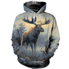 3D Printed Moose T-shirt Hoodie DT070502