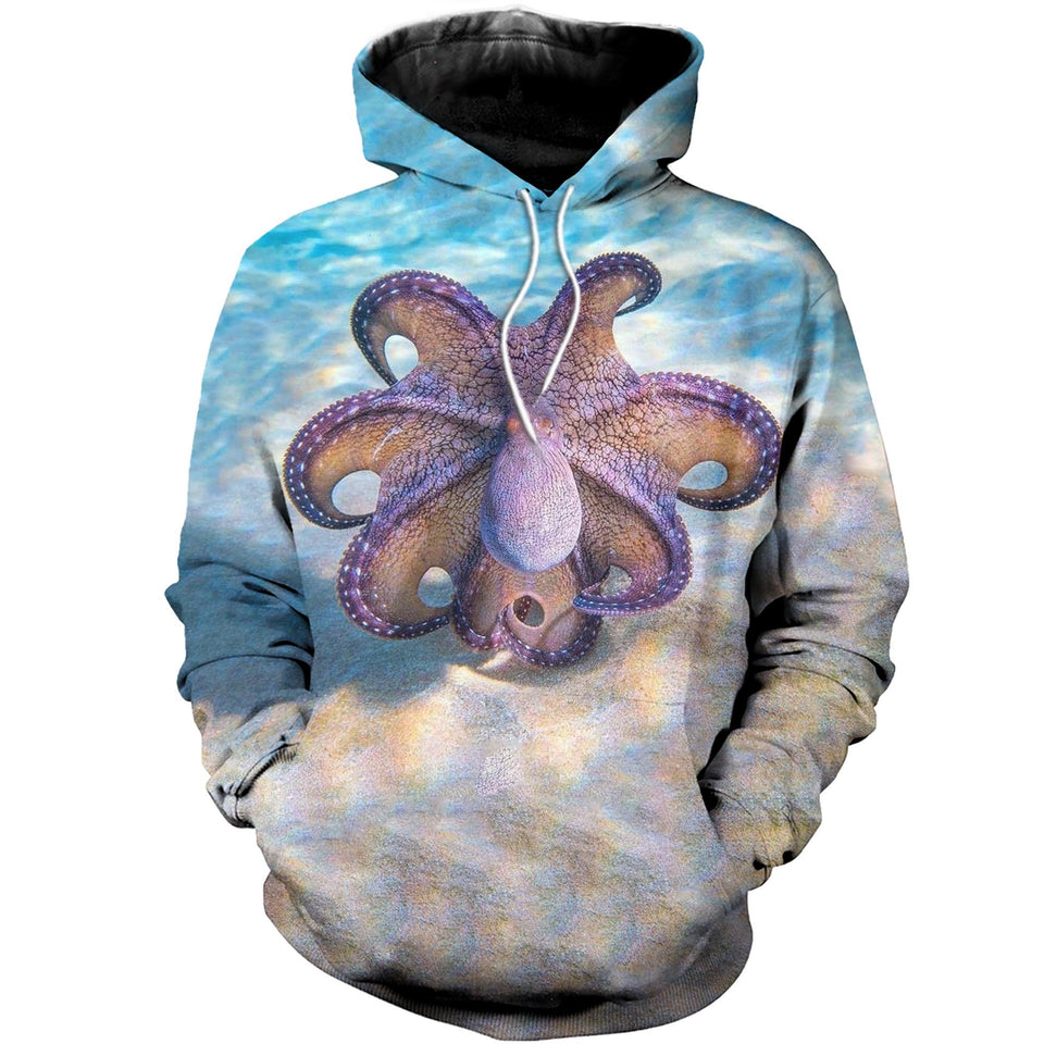 3D Printed Octopus T Shirt Long sleeve Hoodie DT130602