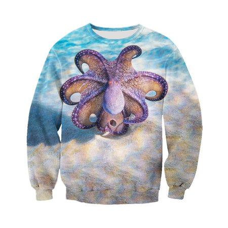 3D Printed Octopus T Shirt Long sleeve Hoodie DT130602