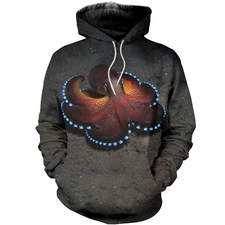 3D Printed Octopus T Shirt Long sleeve Hoodie DT130604