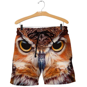 3D All Over Printed Owl Shirts And Shorts DT011105