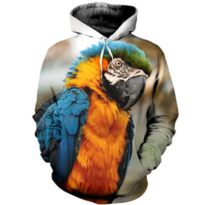 3D Printed Parrot T Shirt Long sleeve Hoodie DT150503