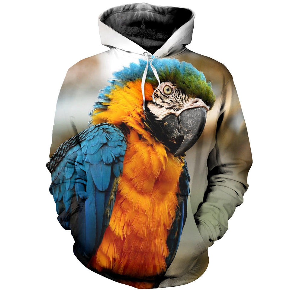 3D Printed Parrot T Shirt Long sleeve Hoodie DT150503