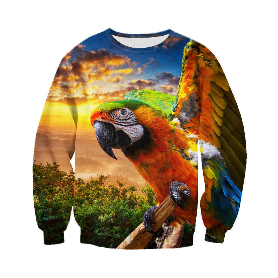 3D printed Parrot T-shirt Hoodie DT020706