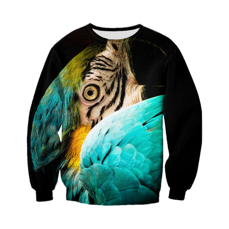 3D Printed Parrot T Shirt Long sleeve Hoodie DT060617