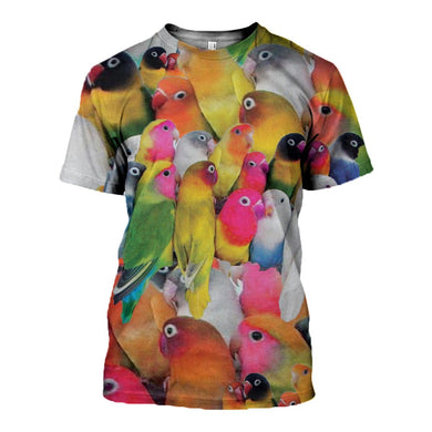 3D Printed Parrot T Shirt Long sleeve Hoodie DT070603