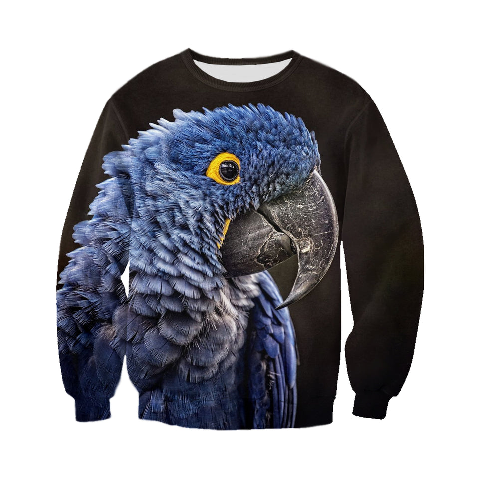 3D Printed Parrot T Shirt Long sleeve Hoodie DT220503