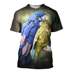 3D All Over Printed Parrot Shirts And Shorts DT301014
