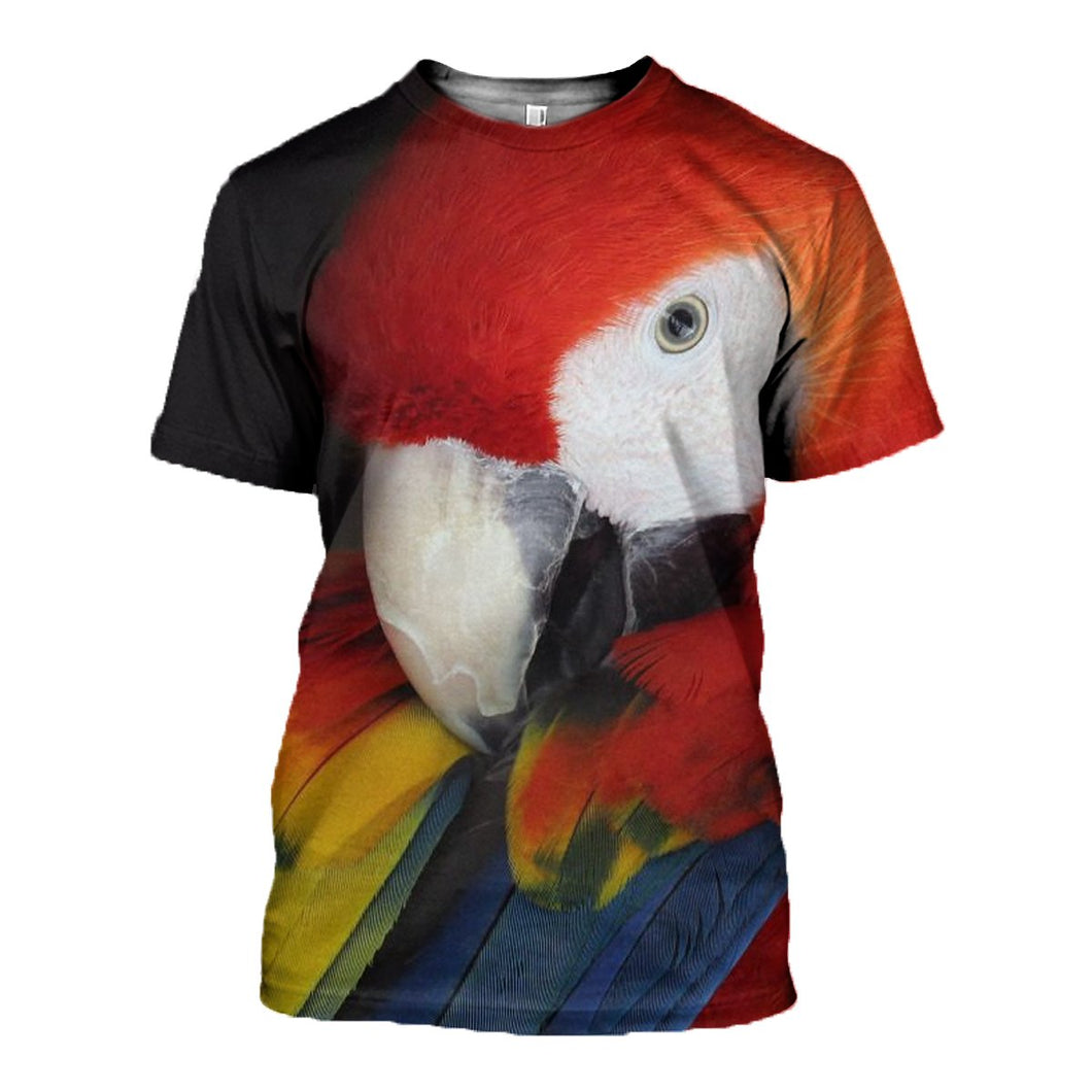 3D Printed Parrot T Shirt Long sleeve Hoodie DT310503