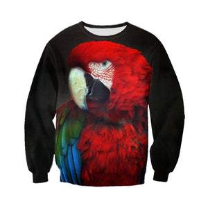 3D Printed Parrot T Shirt Long sleeve Hoodie DT310504