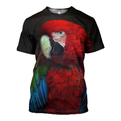 3D Printed Parrot T Shirt Long sleeve Hoodie DT310504