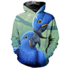 3D Printed Parrot T shirt Hoodie DT110502