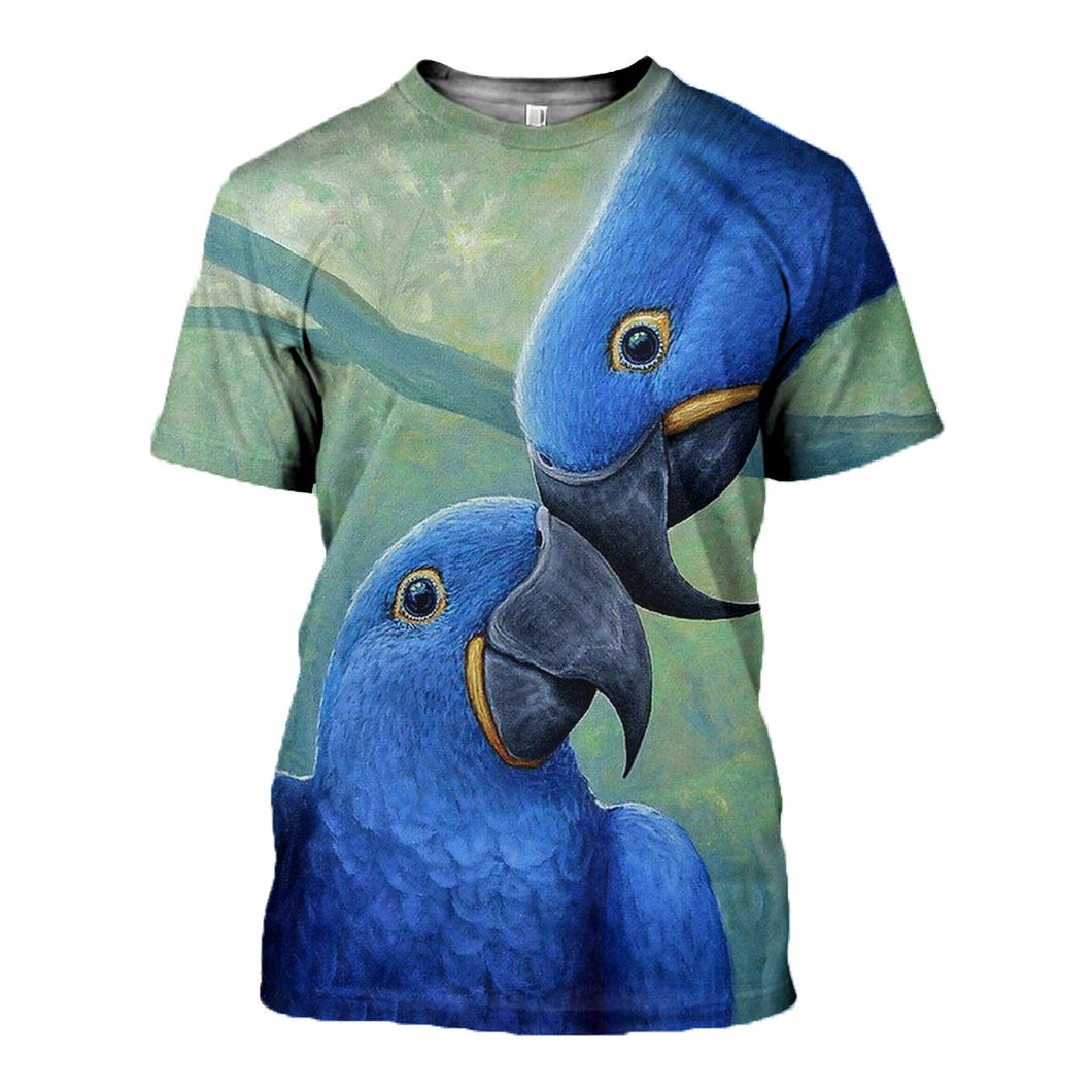 3D Printed Parrot T shirt Hoodie DT110502