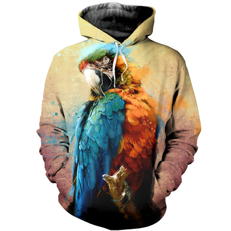 3D Printed Parrot T shirt Hoodie DT100510