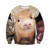 3D Printed Pig T Shirt Long sleeve Hoodie DT220507
