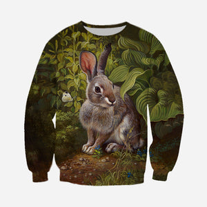 3D printed Rabbit T-shirt Hoodie DT220706