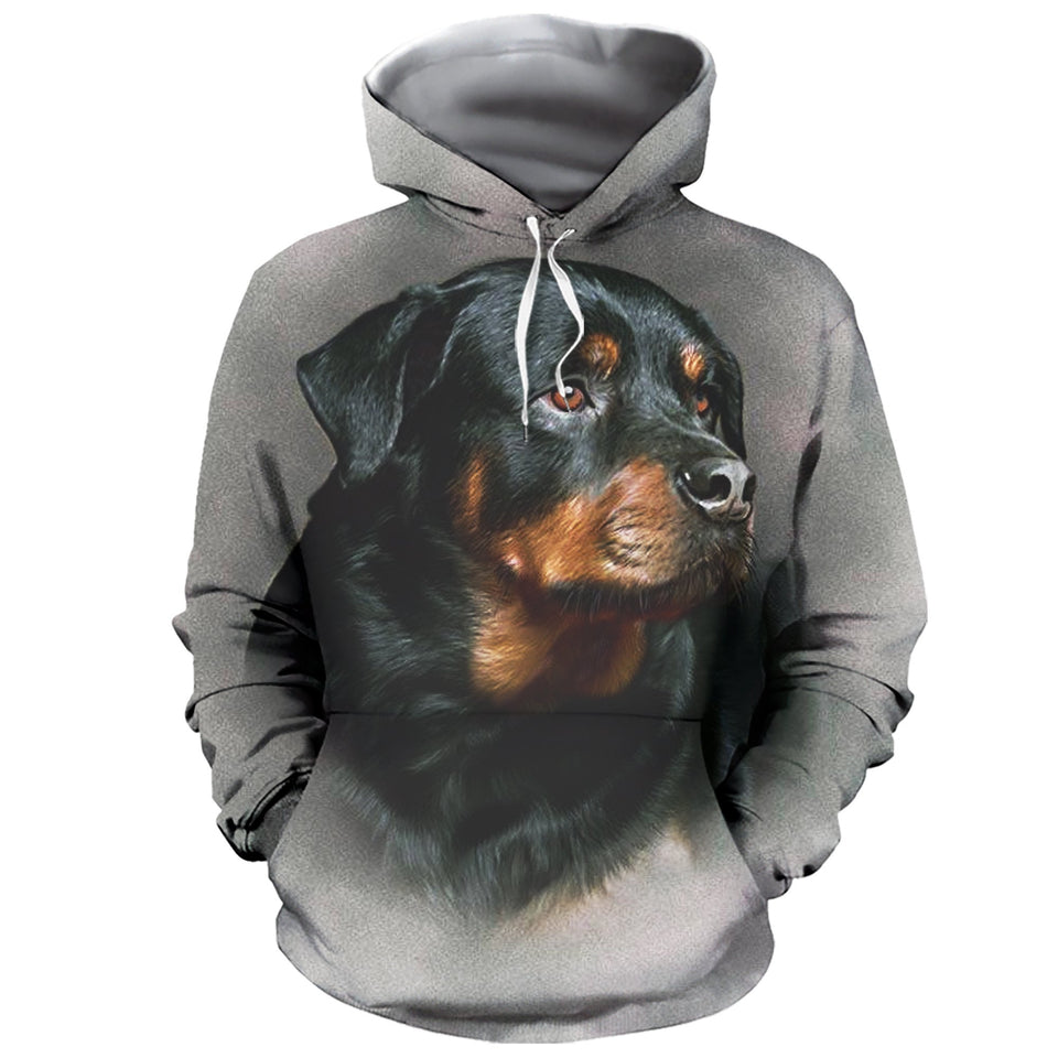 3D Printed Rottweiler Hoodie T-shirt DT050507