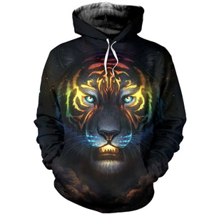3D Printed Tiger T Shirt Long sleeve Hoodie DT150508