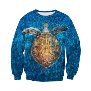 3D Printed Turtle T Shirt Long sleeve Hoodie DT220501