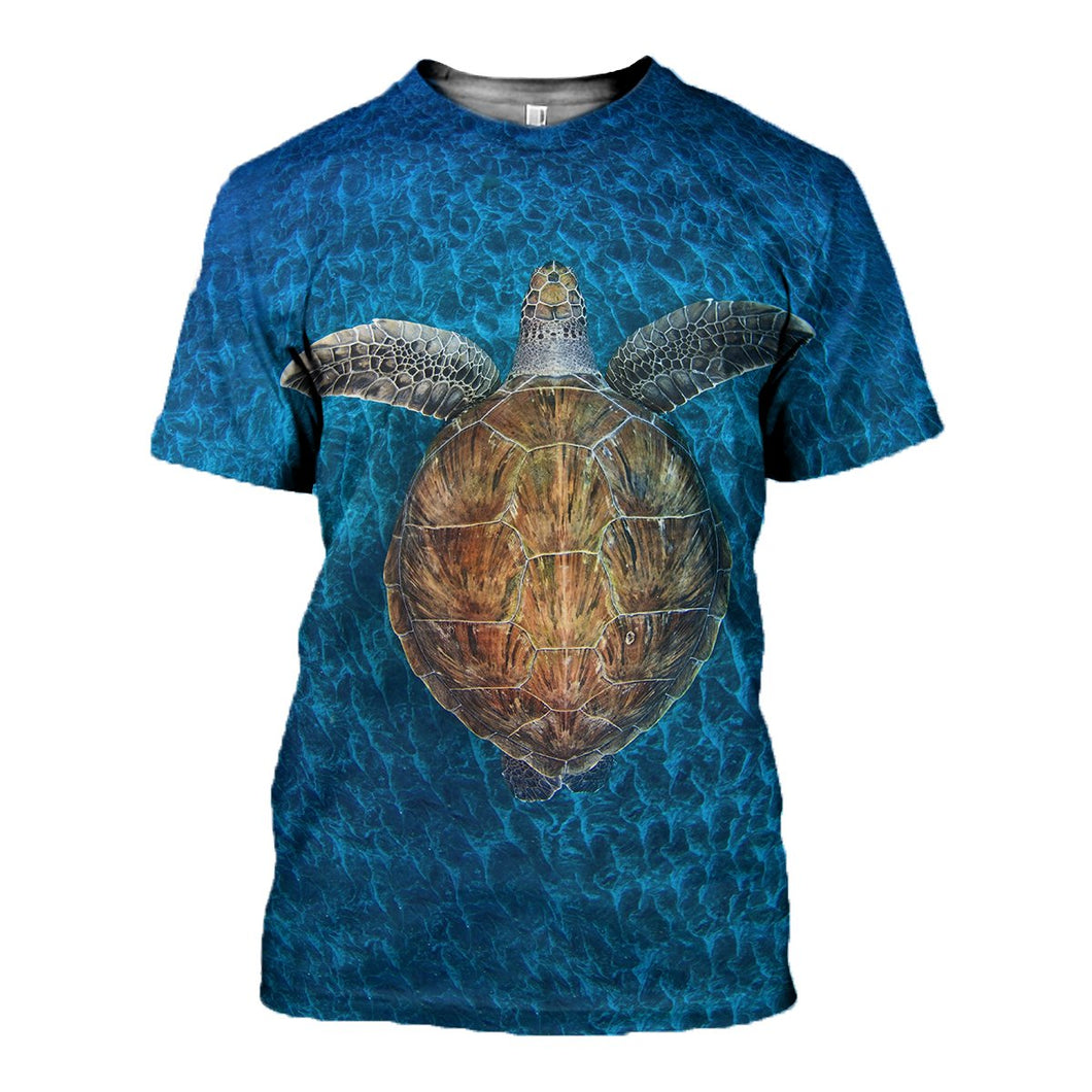 3D Printed Turtle T Shirt Long sleeve Hoodie DT220501
