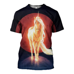 3D Printed Unicorn Hoodie T-shirt