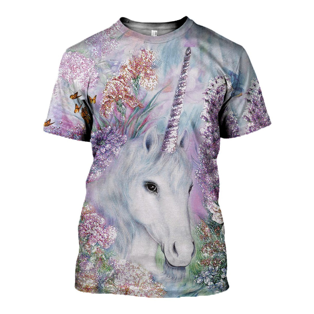 3D Printed Unicorn T Shirt Long sleeve Hoodie DT190510