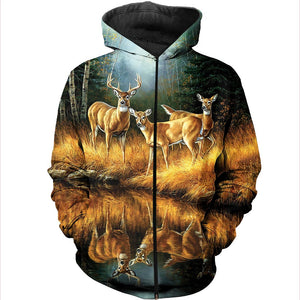3D All Over Printed Whitetail Deer Shirts And Shorts DT301004