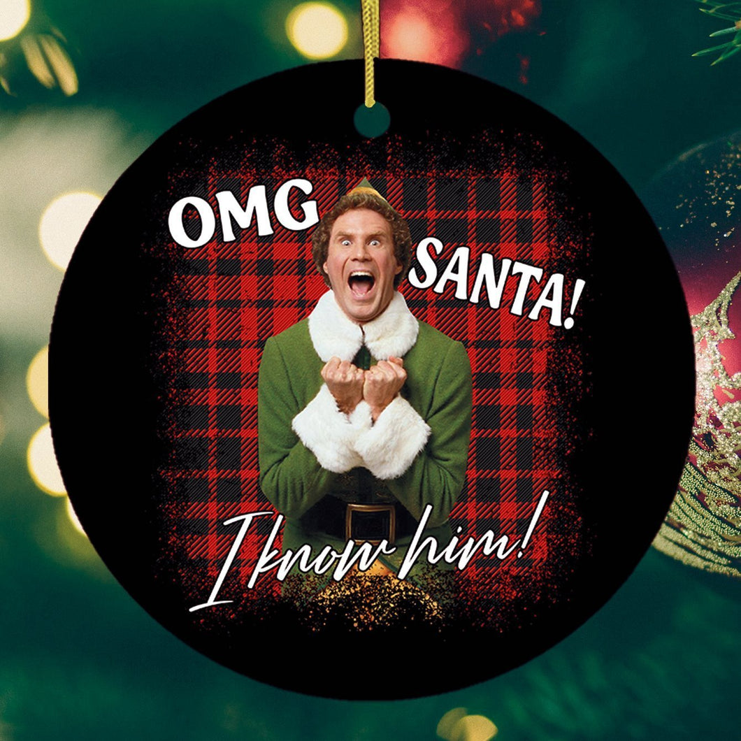 Buddy The Elf Funny Christmas Ornament