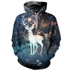 3D Printed Deer Art Hoodie T-shirt DT15082001