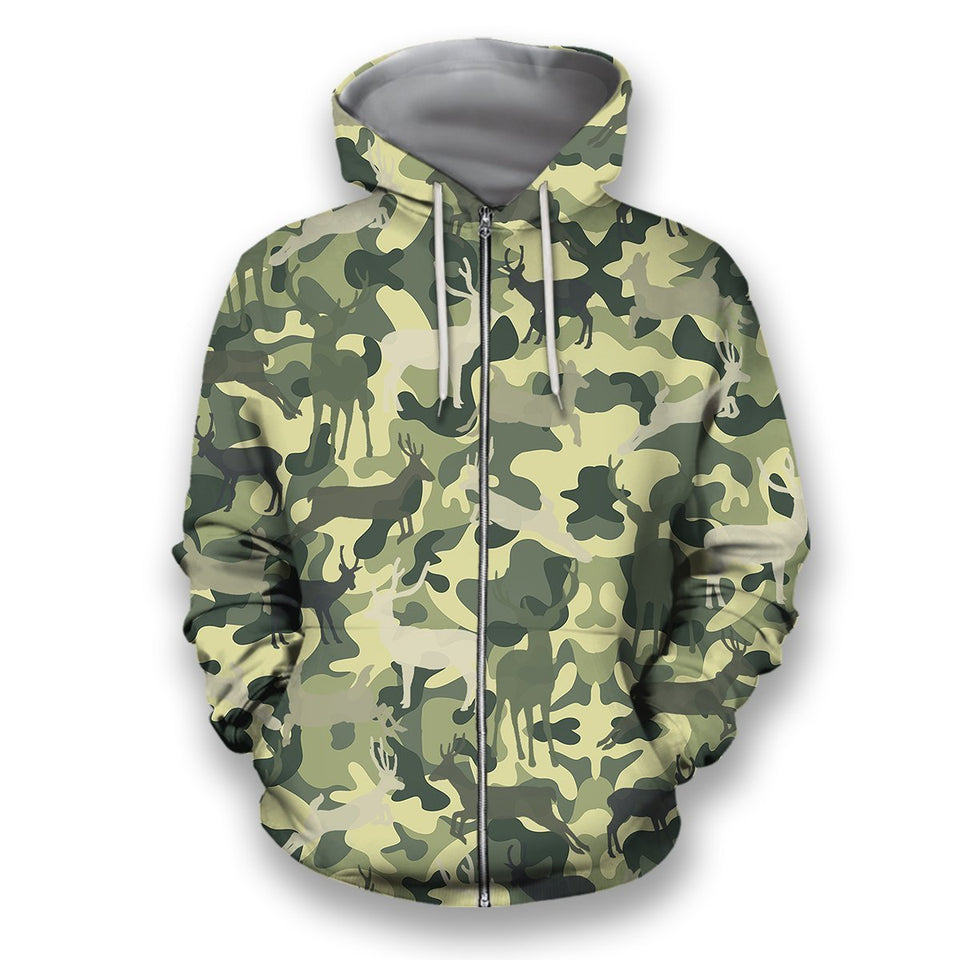 All Over Printed Deer Camo Shirts