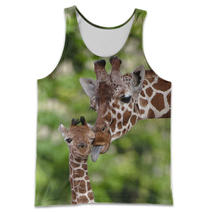 3D All Over Printed Giraffes Shirts And Shorts MQ231102