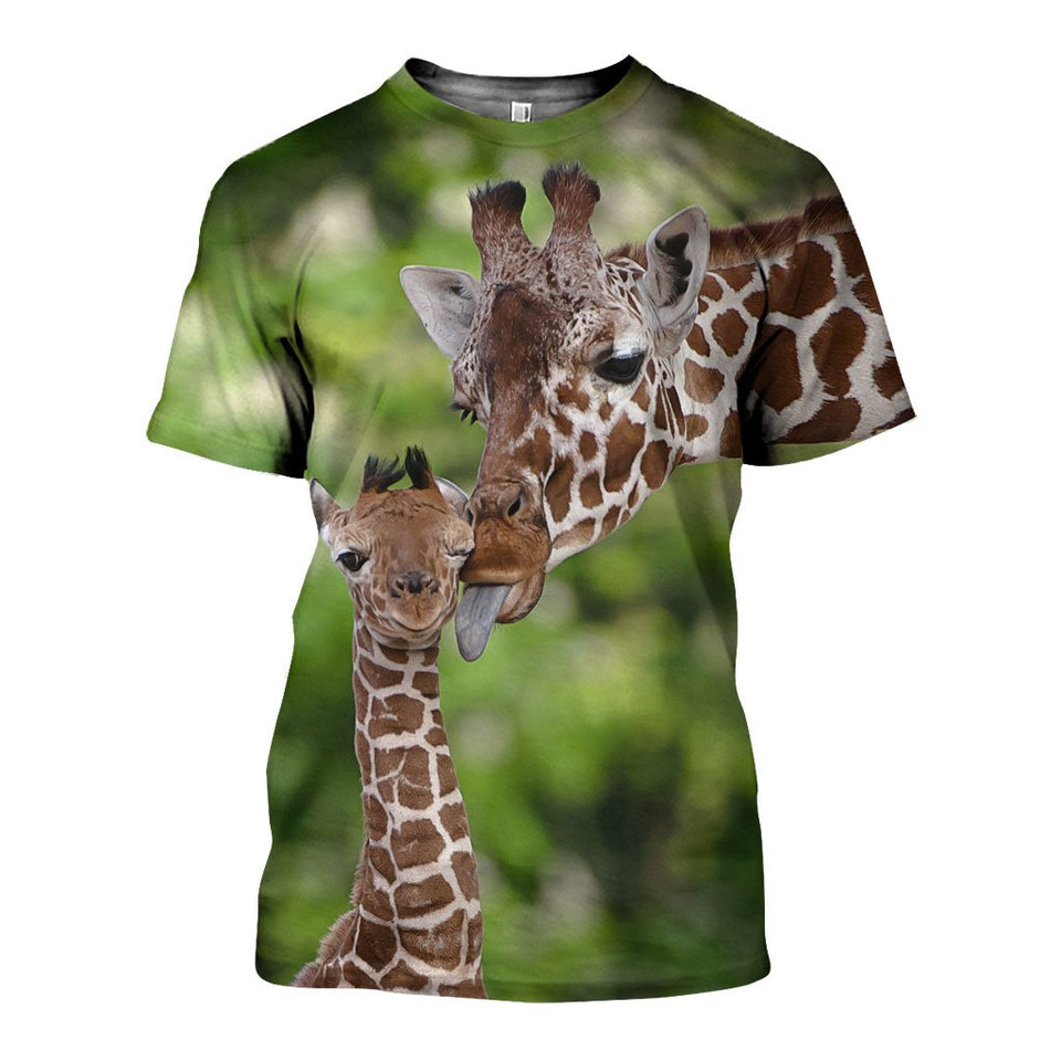 3D All Over Printed Giraffes Shirts And Shorts MQ231102