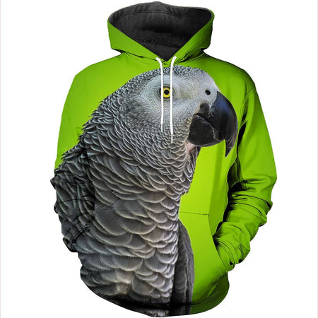 3D All Over Printed African Grey Parrot Shirts And Shorts DT191105