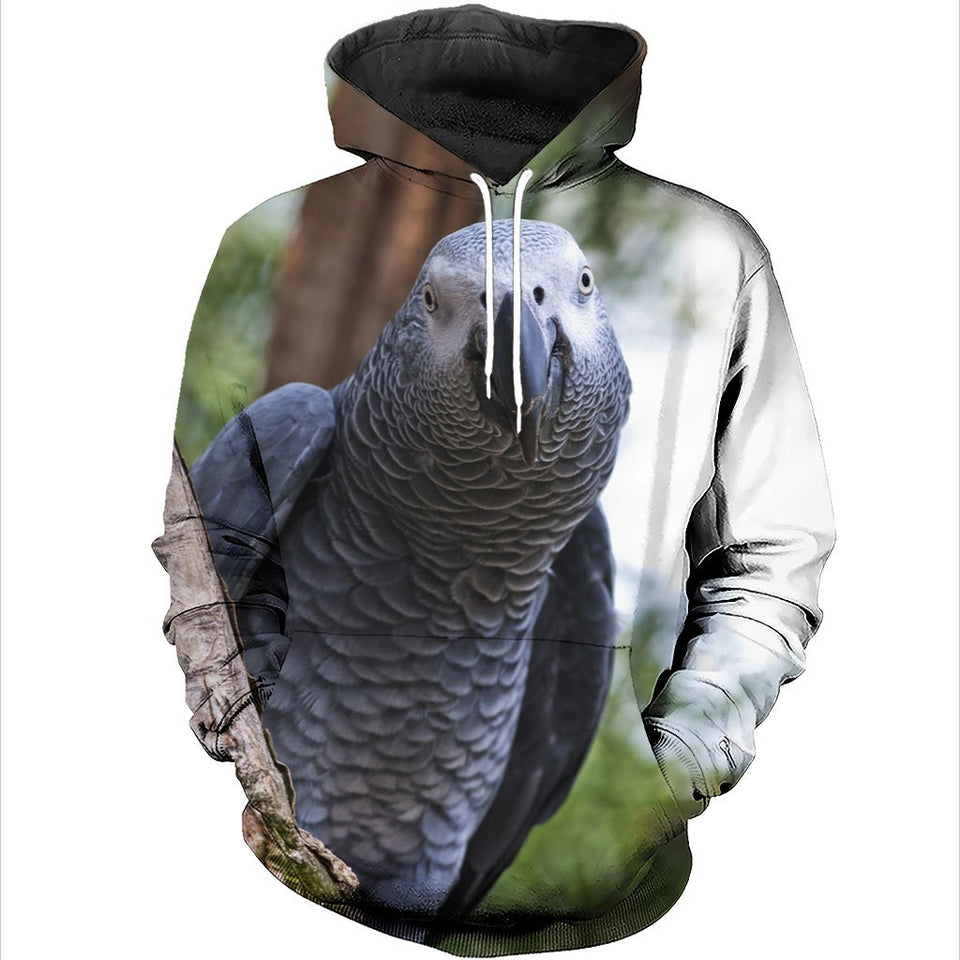 3D All Over Printed African Grey Parrot Shirts And Shorts DT191108