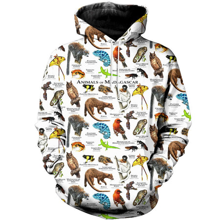 3D All Over Printed Animals Of Madagascar Shirts And Shorts DT251206