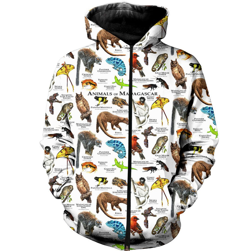 3D All Over Printed Animals Of Madagascar Shirts And Shorts DT251206